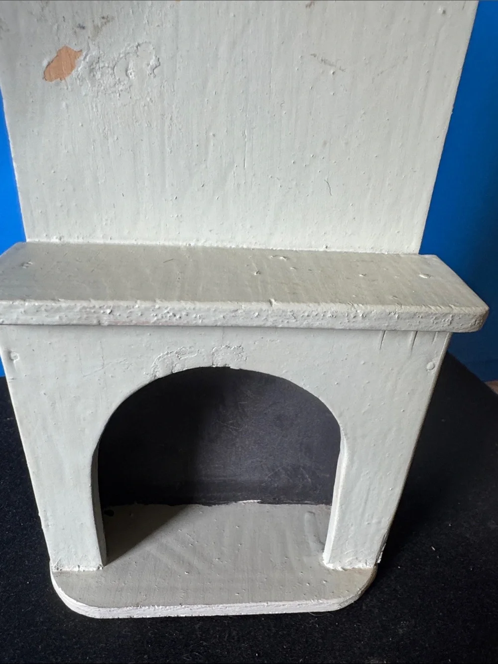 Distress Wooden dollhouse Fireplace mantle